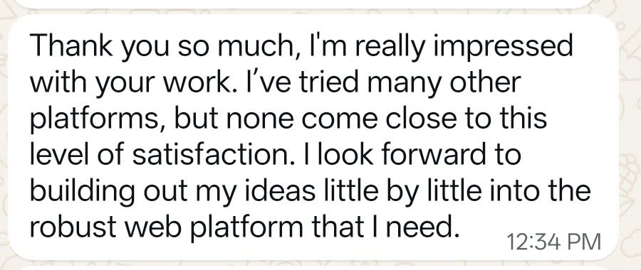 WhatsApp message from ITSO Tech Solutions